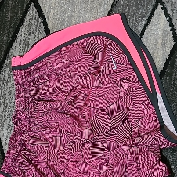 NIKE DRI-FIT MESH LINED EMBROIDERED SWOOSH LOGO ATHLETIC SHORTS - Picture 2 of 11